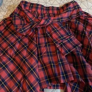 Pink plaid skort. Never worn
